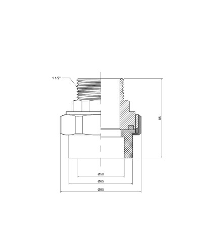 Згін "Американка" PPR Thermo Alliance 50х1" 1/2 ЗР