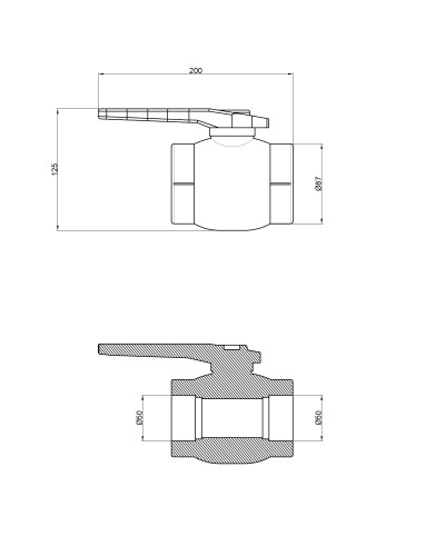 Кран кульовий PPR Thermo Alliance 50