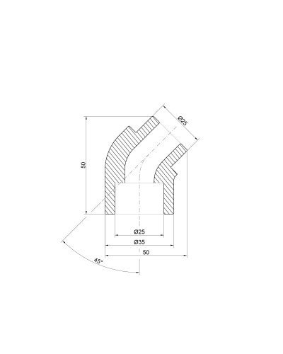 Кутик PPR Thermo Alliance 25, 45°