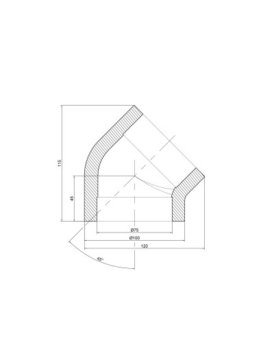 Кутик PPR Thermo Alliance 75, 45°