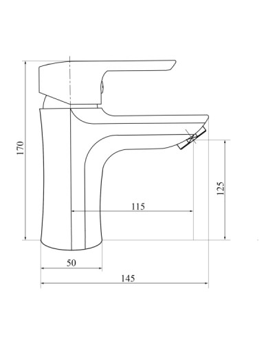 Змішувач для раковини Brinex 35B 001