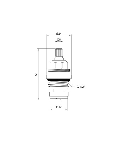 Кран-букса для змішувача Lidz Repair 03101 1/2 резина LDREP0310134814