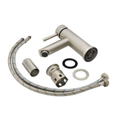 Змішувач для раковини Lidz Aria 001F (k35) LDARI001FNKS34937 Nickel