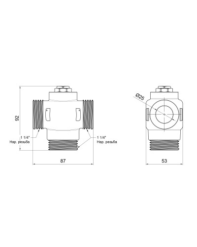 Антиконденсаційний клапан SD Forte 1 1/4" 55°C SF393W32