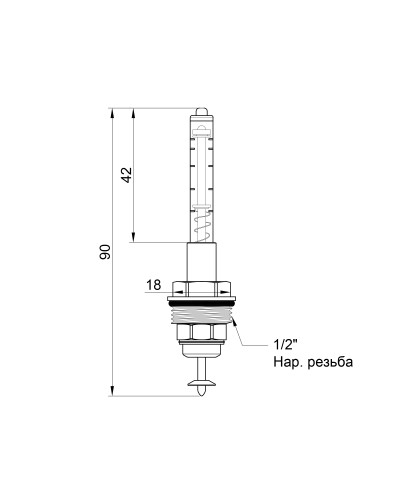 Витратомір Icma Gruppo Vitone 3/4" для колектора №168