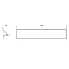 Декоративна планка для піддона та ванни Qtap Water cover WHI60201802