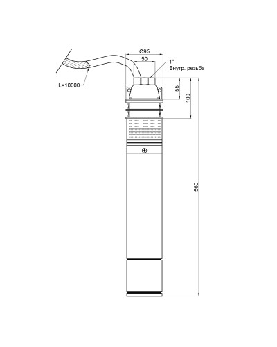 Насос заглибний вихровий Thermo Alliance 4SKM-150 1,1 кВт