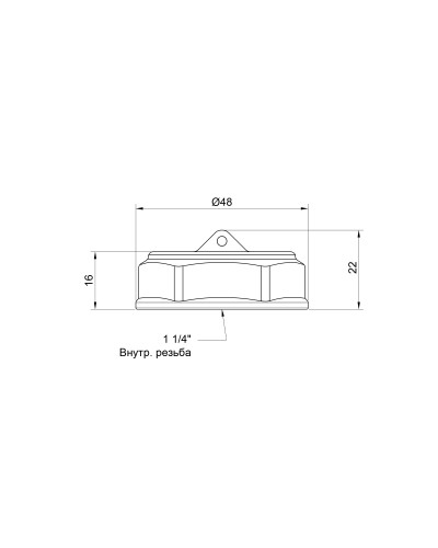 Заглушка SD Plus 1 1/4" ВР SD40232