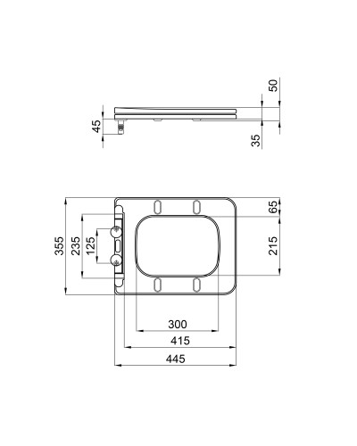 Сидіння для унітаза Qtap Kalao з мікроліфтом Slim QT08991213AW