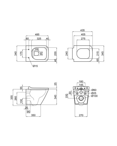 Унітаз підвісний Qtap Tern із сидінням Soft-close QT1733052EUQW