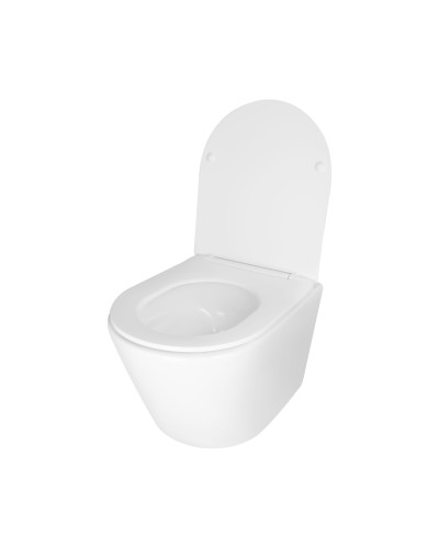 Унітаз підвісний Qtap Swan безободковий Ultra Quiet з сидінням Soft-close QT16335179W