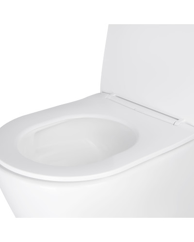 Унітаз підвісний Qtap Swan безободковий Ultra Quiet з сидінням Soft-close QT16335179W