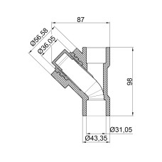 Фільтр з поліпроп. 32 д/поліпроп. труб Thermo Allince