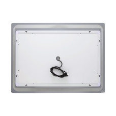 Дзеркало Qtap Mideya 800х600 з LED-підсвічуванням Touch, з антизапотіванням, з годинником, димером, рег. яскравості QT2078NCF8060W