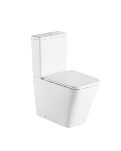 Унітаз підлоговий Qtap Tern Ultra Quiet безобідковий з сидінням Soft-Close QT17222175AUQ1W White