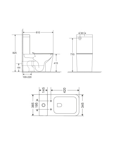 Унітаз підлоговий Qtap Tern Ultra Quiet безобідковий з сидінням Soft-Close QT17222175AUQ1W White