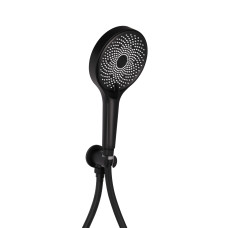 Душова система з верхнім тропічним душем універсальна Qtap Scorpio прихованого монтажу на два споживача QTSCO113BLM45897 Black Matt