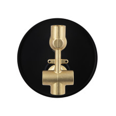 Душова система з верхнім тропічним душем універсальна Qtap Scorpio прихованого монтажу на два споживача QTSCO113BLM45897 Black Matt