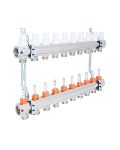 Колектор Icma 1" 10 виходів, з витратомірами №K013