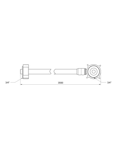 Шланг залив SD Plus для пральної машини 350 см SD095W350