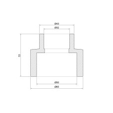 Муфта PPR Thermo Alliance 50х32