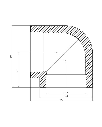 Кутик PPR Thermo Alliance 110, 90°