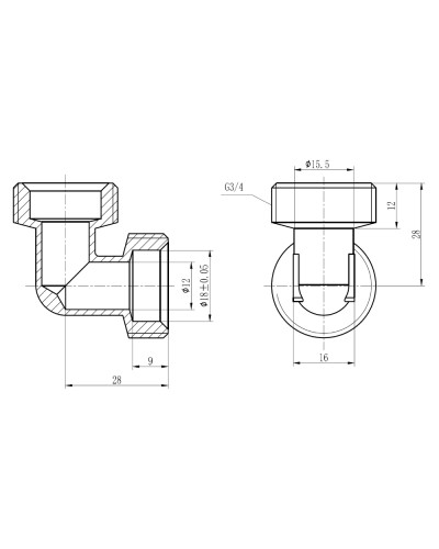 Кут обтискний SD Forte 20 SF173W2020