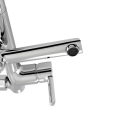 Душова система з верхнім тропічним душем універсальна Qtap Grand на три споживача (з виливом) QTGRACRM1004 Chrome