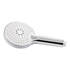 Душова система з верхнім тропічним душем універсальна Qtap Sloup термостатична на два споживача з полицею QTSL57T105VOGC Chrome/White