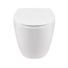 Унітаз підвісний Qtap Leo безобідковий з сидінням Soft-close QT11331002ERW