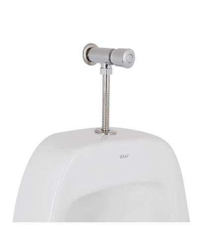 Пісуар підвісний Qtap Crow з краном-дозатором 390х330х660 White QT0588112HW