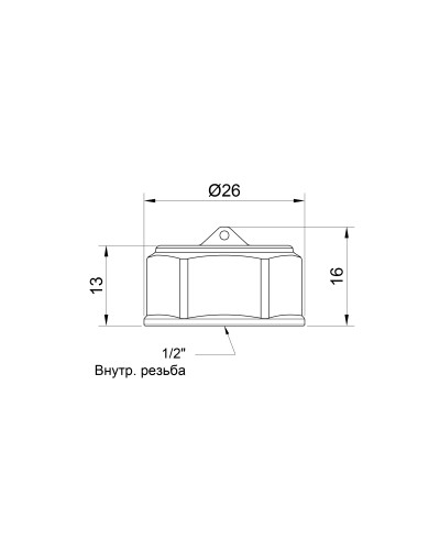 Заглушка SD Plus 1/2" ВР SD40215