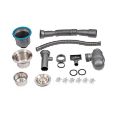 Мийка для кухні інтегрована з полицею для ножів Lidz Handmade LH10050B (LDLH10050BBRU43024) Brushed Grey PVD 3,0/0,8 мм