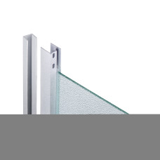 Душова кабіна Latwa SC90x90.SAT.HIGH.FR полукругла, скло Frost 4 мм + Душовий піддон KAPIELKA ST90x90x41, з панеллю Lidz