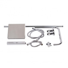 Готове рішення Qtap 6: Душ. кабіна півкругла, 90x90 + Душ. панель + Змішувач для душу