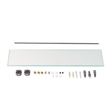 Дзеркало Lidz Anny 140.07.02 425х575х105 настінне з поличкою прямокутне з дугоподібним верхом та фігурними боками LD78AN4557