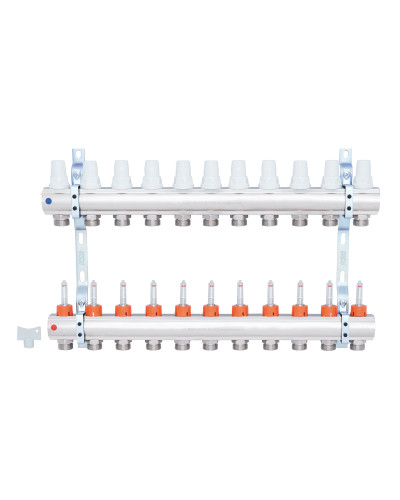 Колектор Icma 1" 11 виходів, з витратомірами №K013