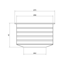Перехід каналізаційний TA Sewage 50х72, для патрубка