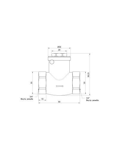 Зворотний клапан SD Plus 3/4" SD242W20