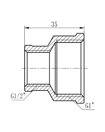 Муфта редукційна SD Forte 1"х1/2" ВВ SF3572515