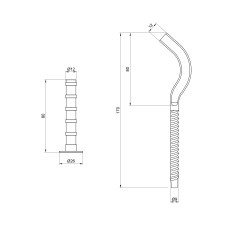 Кріплення SD Plus на алюмінієвий радіатор 9х170 мм SD109170R