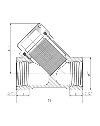 Фільтр SD Forte 1/2" для газа SF125G15