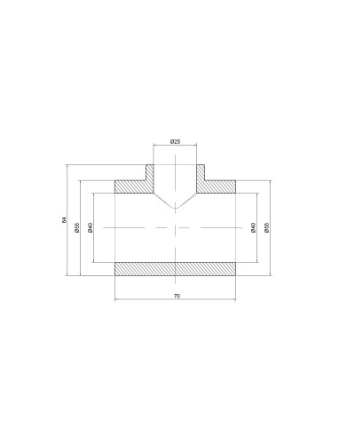 Трійник PPR Thermo Alliance 40х25х40