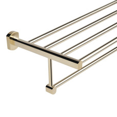 Полиця універсальна Qtap Liberty 600 мм з тримачем QTLIBORO1122 Gold