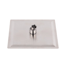 Душова система з верхнім тропічним душем універсальна Lidz Kubis 1030 на три споживача (з виливом) (k35) LDKUB1030NKS28538 Nickel