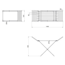 Сушарка для білизни електрична Qtap Breeze (SIL) 57702 з терморегулятором
