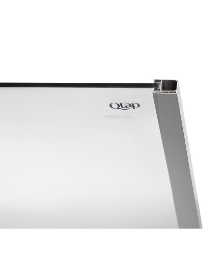 Душова перегородка Qtap Walk-In Glide CRM2012.C8 120х190 см, скло Clear 8 мм, покриття CalcLess