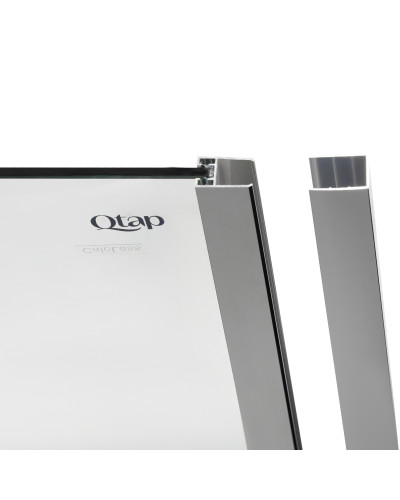 Душова перегородка Qtap Walk-In Glide CRM2012.C8 120х190 см, скло Clear 8 мм, покриття CalcLess