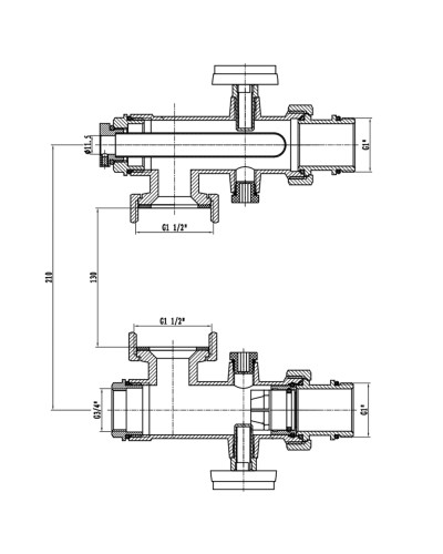 Конектор для колектора SD Forte 1" SF005W25