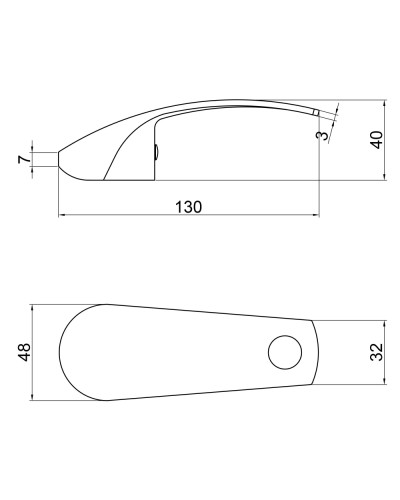 Ручка для змішувача Lidz Repair Mars 040M (k40) LDREP040MCRM34817 Chrome